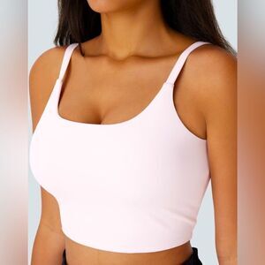 NWT HALARA Softly Zero Basic Padded Workout Cropped Cami Top Bra - L
